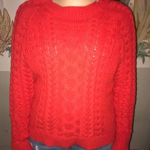 AE red sweater
